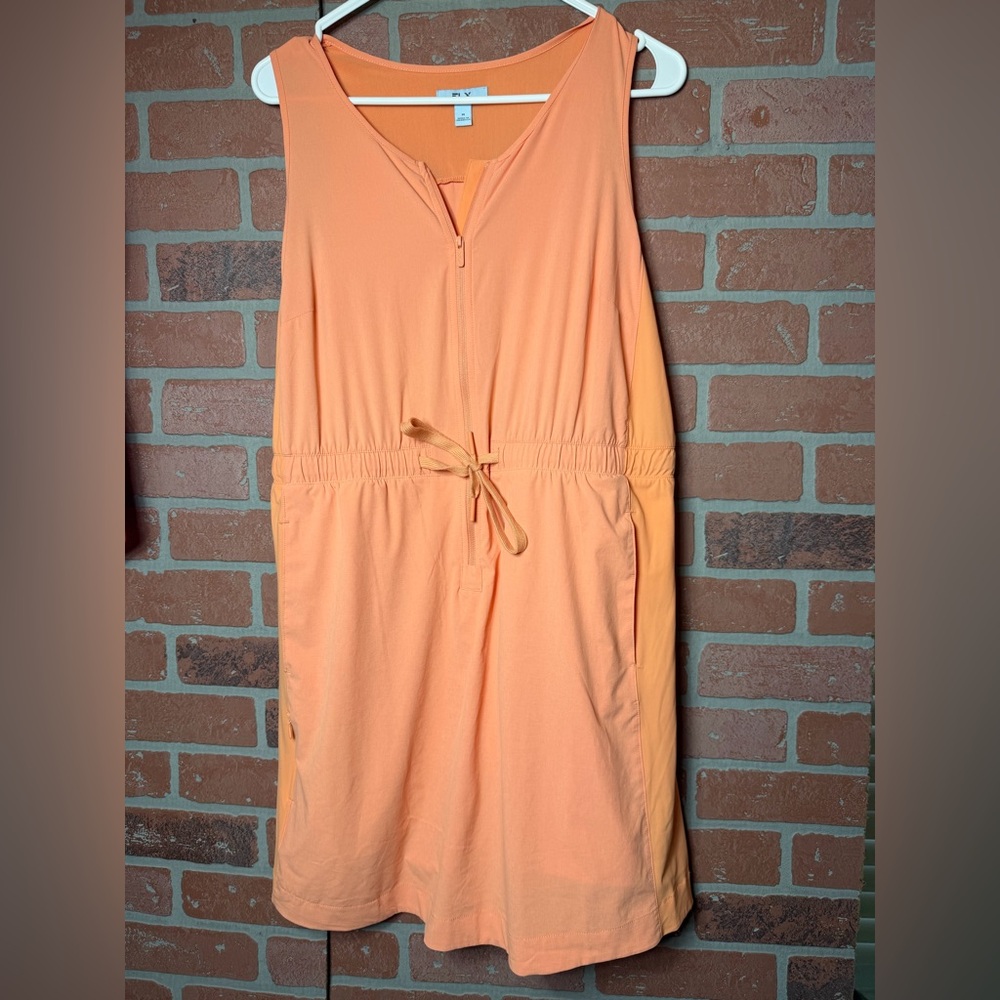 Women's Orange FLX  Skirt Romper